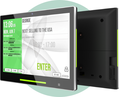 Door Tablet NXT meeting room display showing a room as available