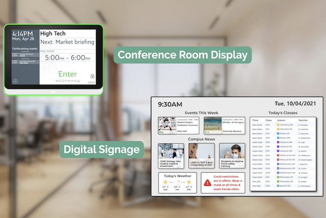 Digital Signage vs. Conference Room Displays