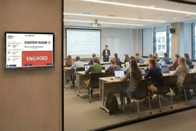 Door Tablet Workspace Management for Educational Institutions