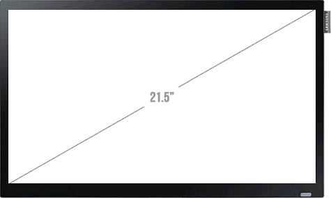 21.5" display - touch (mains power)