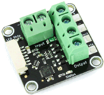 Note: in the image below, opposite the green connectors, the cream rectangle is the socket that provides the connection to the Device Hub. Door Tablet uses