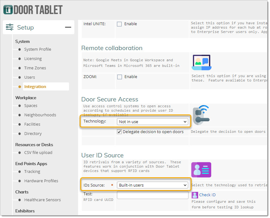 If you are integrating with Access Control and other ID Sources