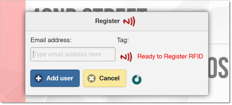 If the card is not found and can be registered...