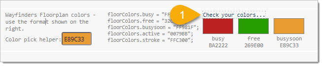 When you are done you can test the new colours by clicking on "Check your colors", like so: