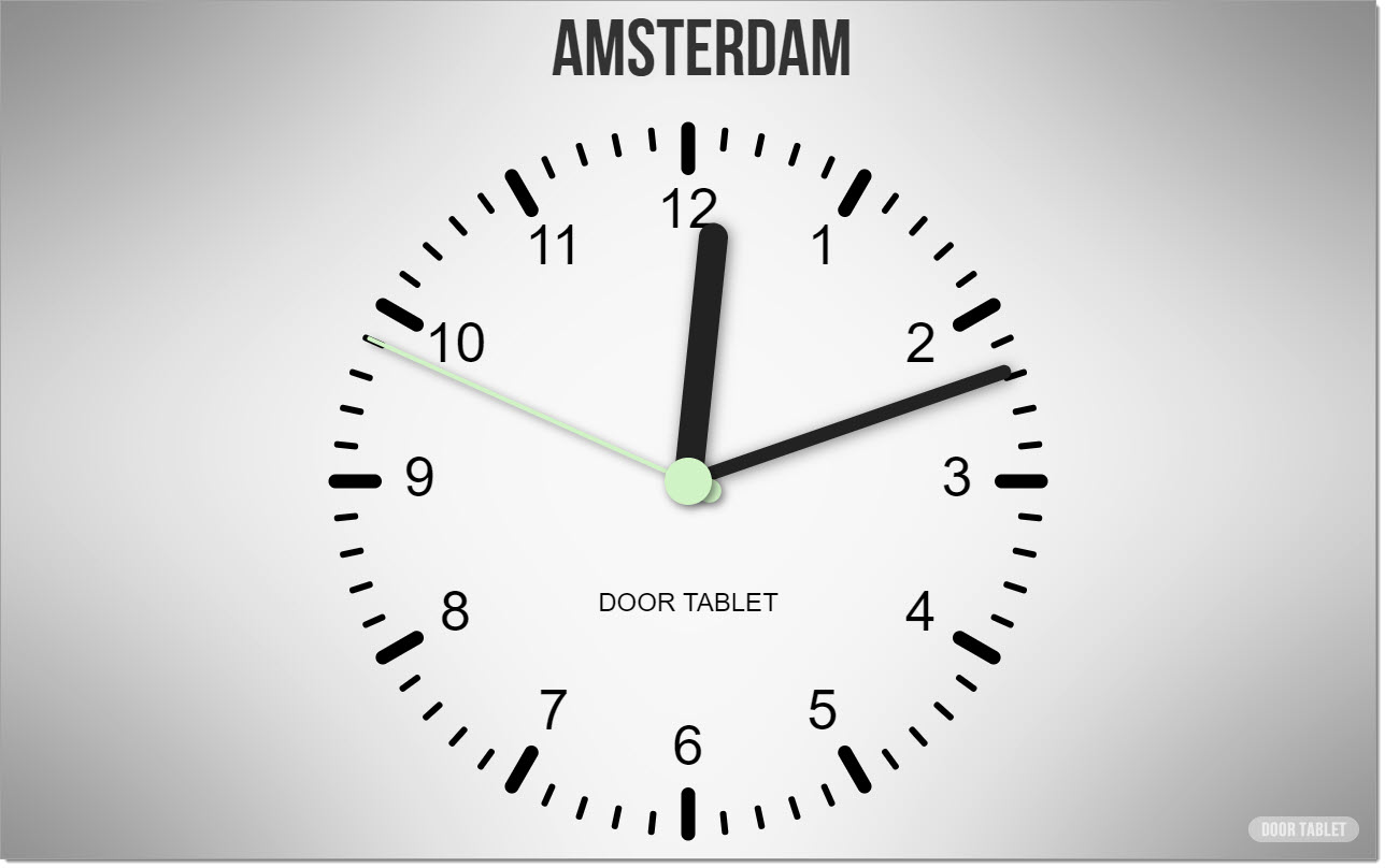 Showing the clock when a Slide Show is enabled: