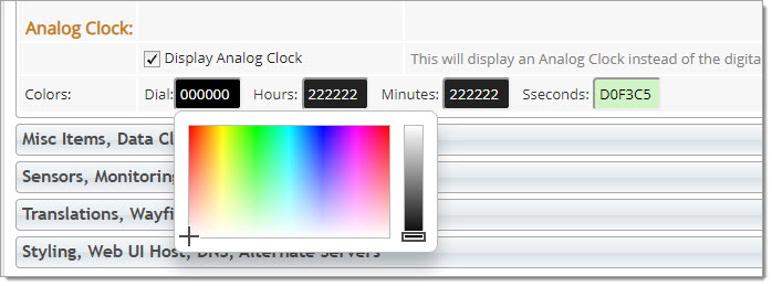 It's easy to set colors: