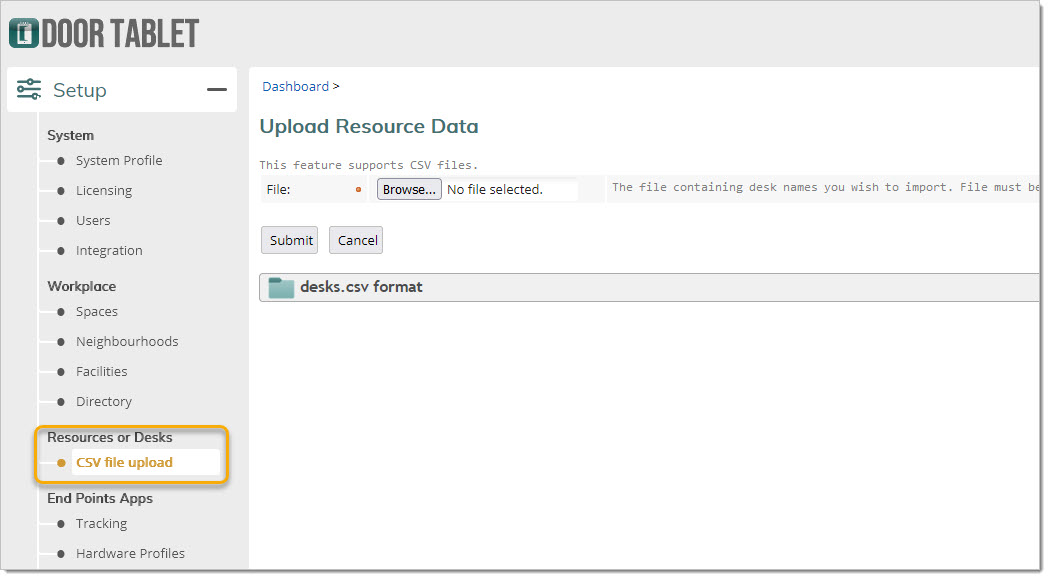 To open a resource as a Personal Display use "Internal Space" type. You create such type by importing desks