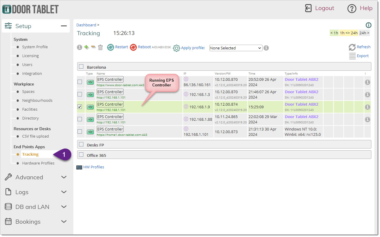 Check EPS Controller is running