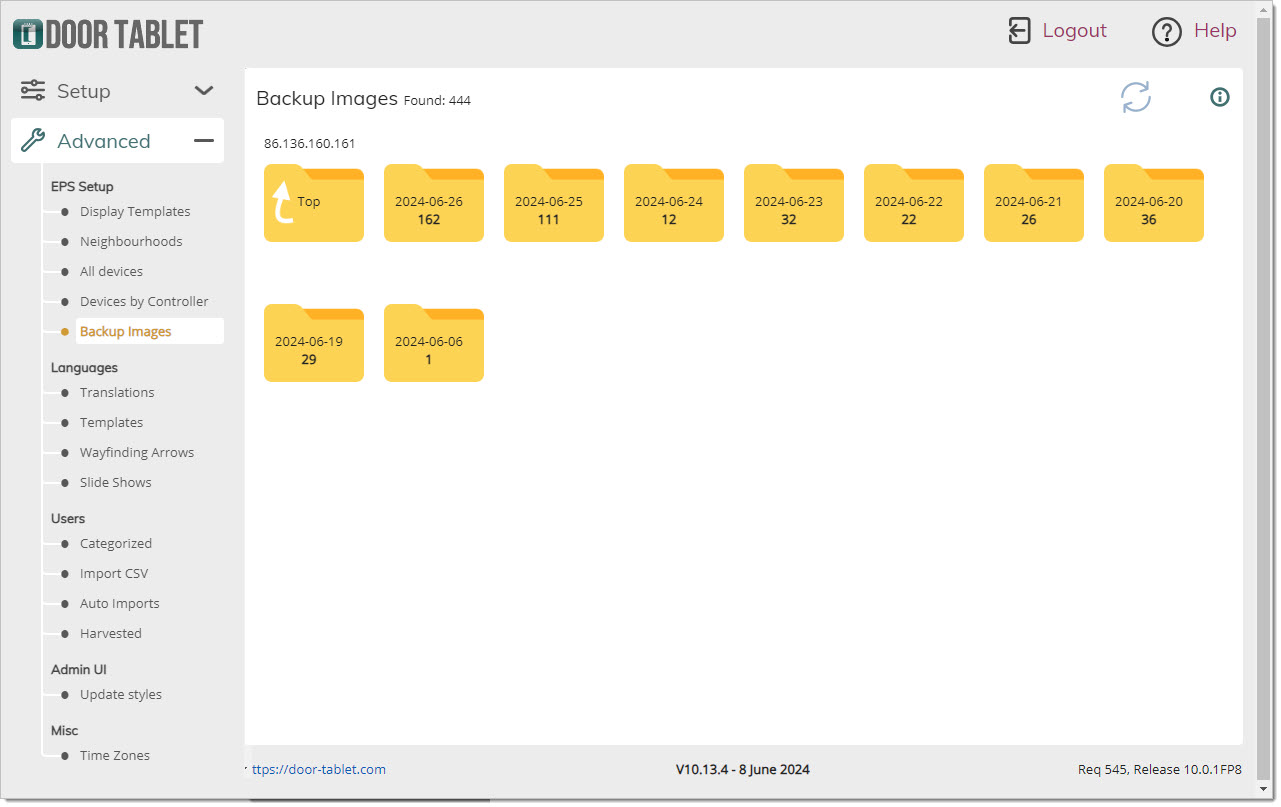 To view the images navigate like so: