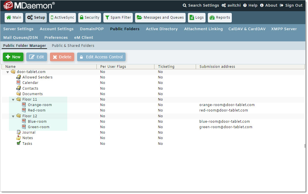 You may wish to organise your room in sub folders:
