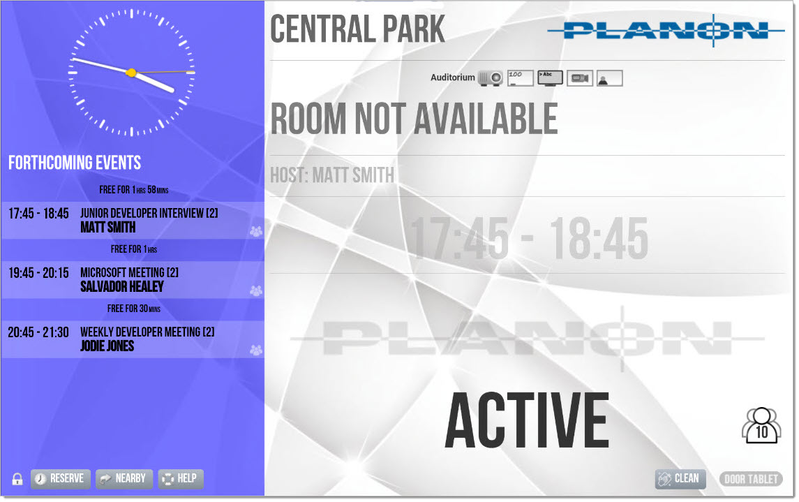 There are a number of use cases in which the sensors are used. One of these is the indication that room is currently occupied (but not booked). In such a case