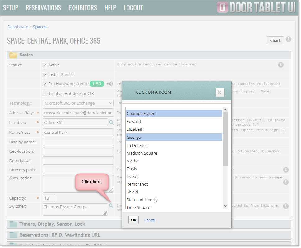 Save your setting and clear the rooms list cache
