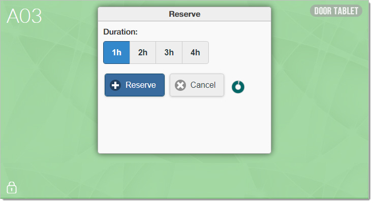 Taping on the Reserve button...