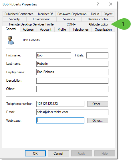 You will now be able to see the Attribute Editor for each user...