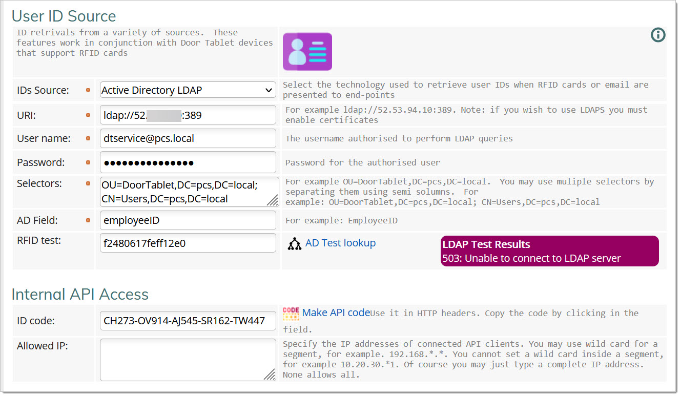 When you test, errors will show like this: