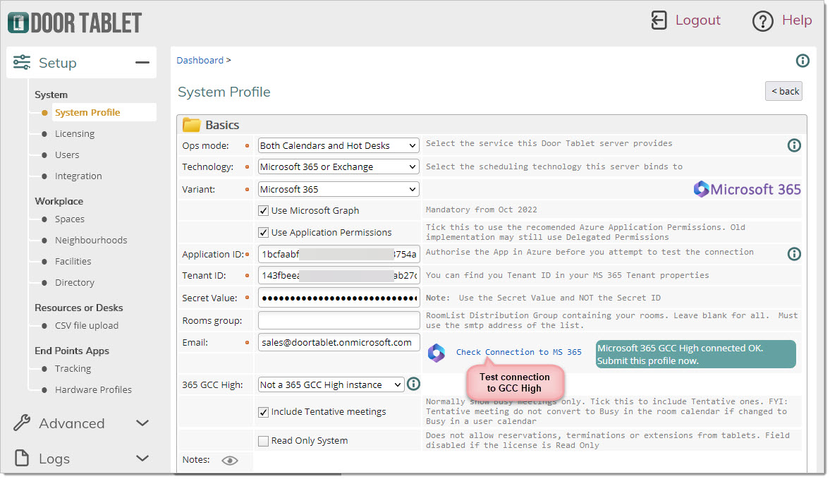 Test the setup. You should get this: