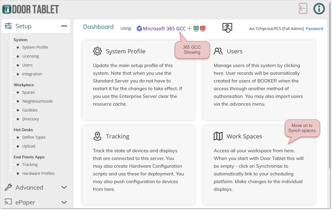 The dashboard shows you are using GCC
