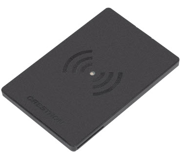From version 10.4.5 of Door Tablet for Crestron you can use the Crestron RFID option. When you attach the option via a USB port all you need to do is tell Door