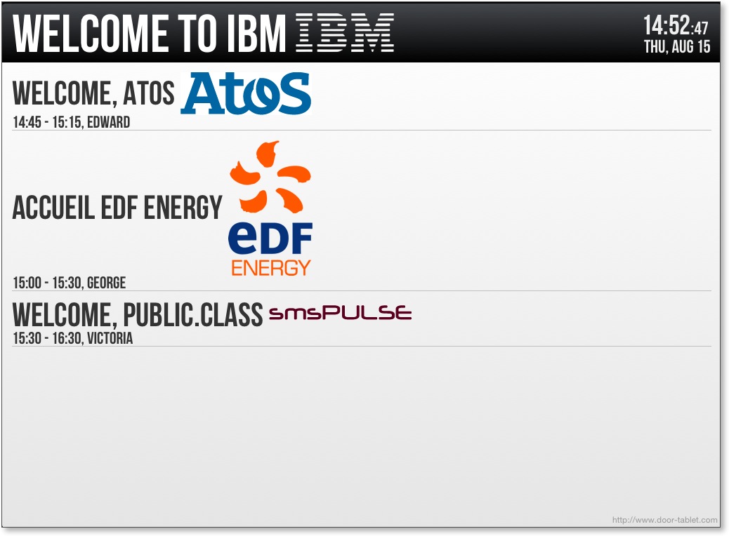 When there are Welcome messages to show, this is how your screen could look: