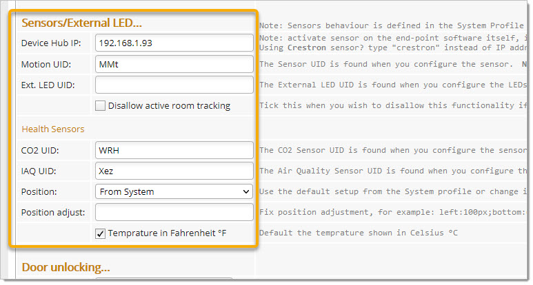 This can be found in the rooms settings, in "Main, Display, Sensor":