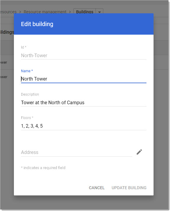 Start by creating Buildings: