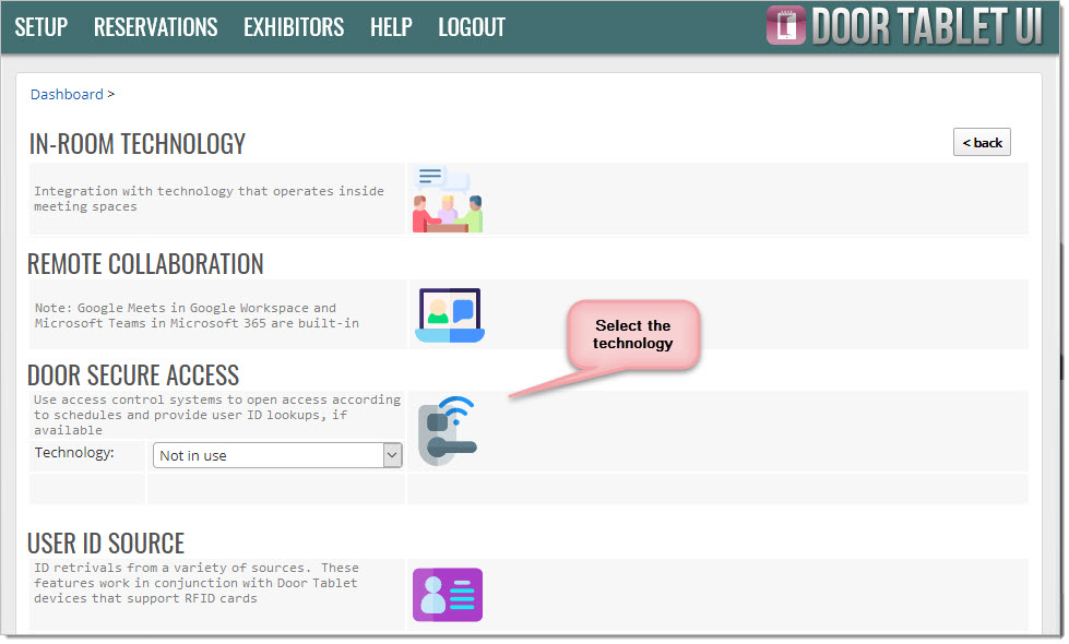 Most of the settings required for Secure Access are found in the Integration page: