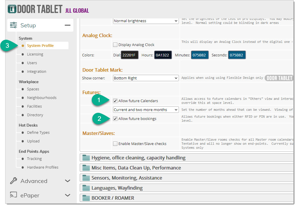 Enabling Futures in the System Profile