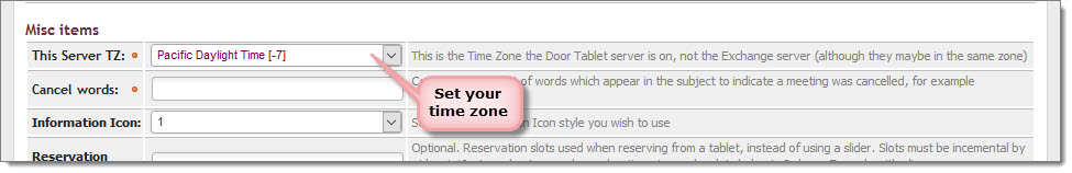 The Door Tablet system works in UTC. When you post schedules you use your local time, for example 09:30. Door Tablet will need to convert your local time to