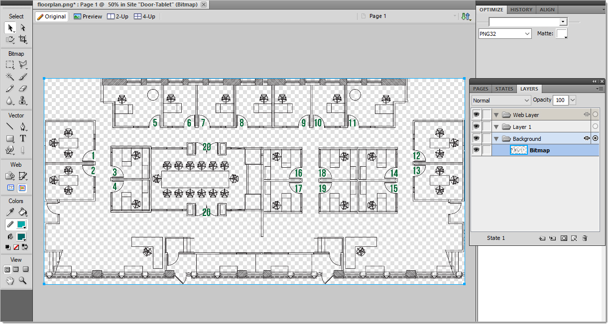 Open the Floor plan graphics: