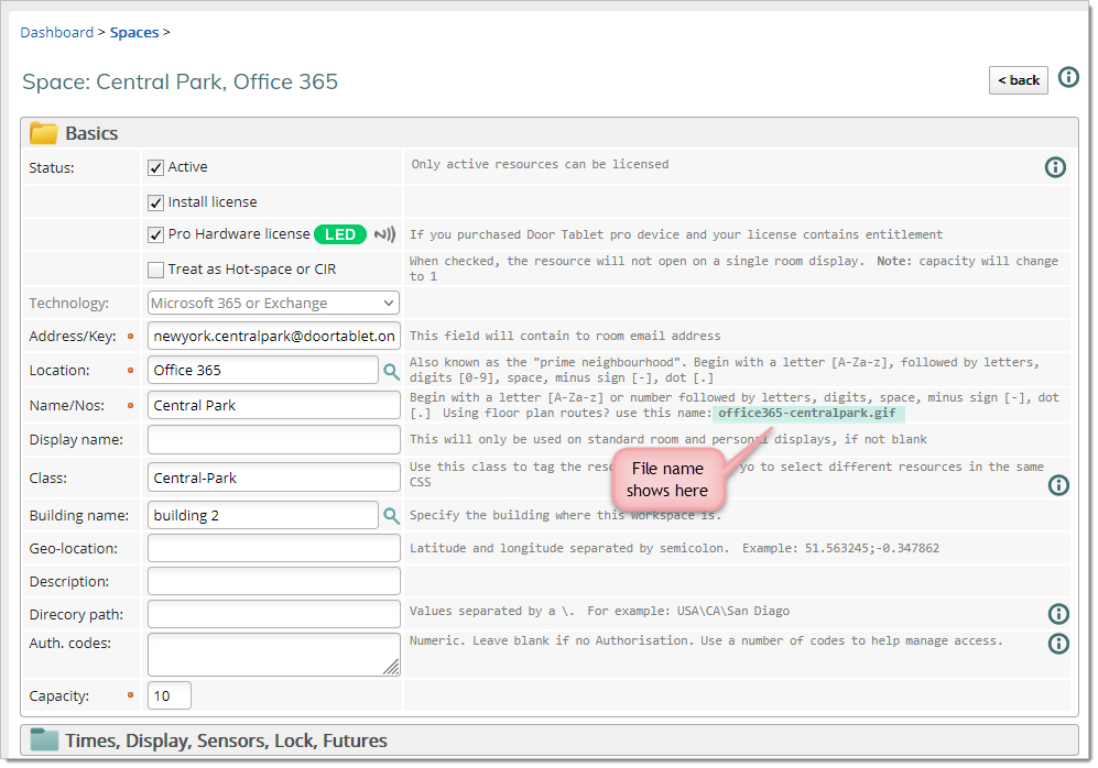 Each one of your routes must be saved using a specific file name. To find what the file name is, open the room record...(see image below)