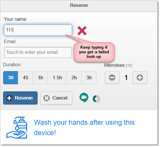 A look up will be successful if the look-up generates a unique result, even if partial. The look-up is performed 1.5 seconds after you stop typing.
