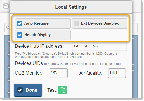 Update the settings as follows:
