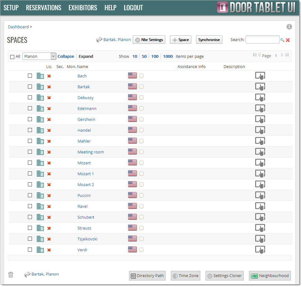 All rooms are active (not yet licensed), and ready to go: