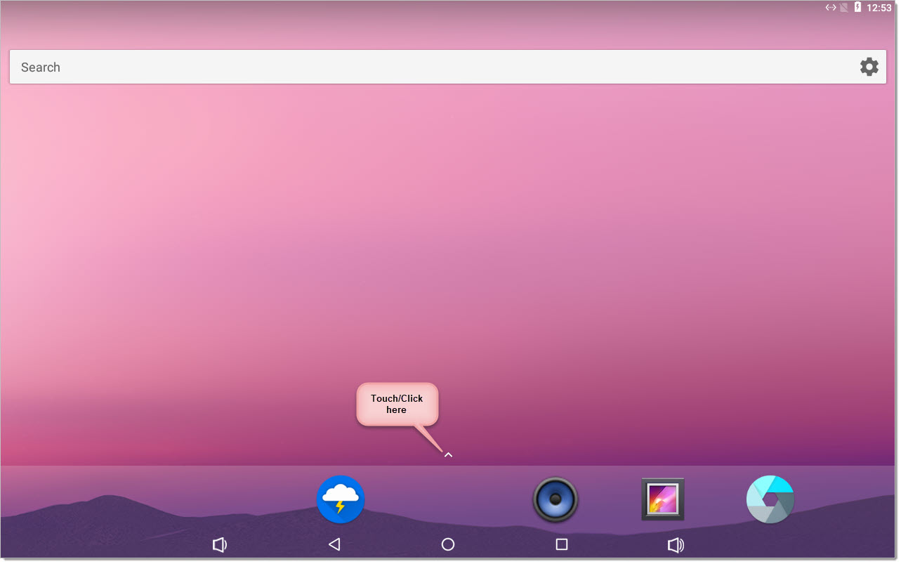 You will now reach the desktop: