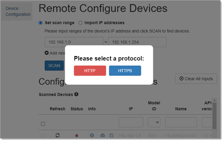 1. Run the RCC, and select HTTPS
