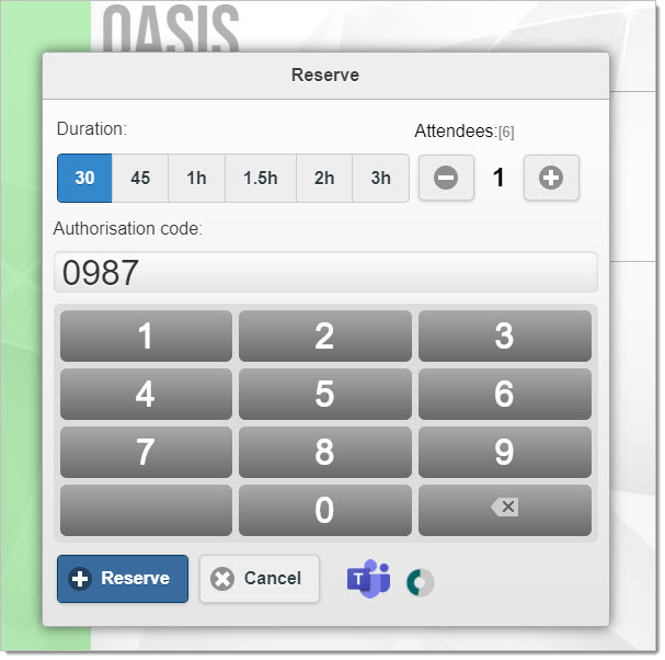 You can better control the usage of your spaces by controlling who can reserve, check-in and even ask for assistance. When you set and Authorization Code, the