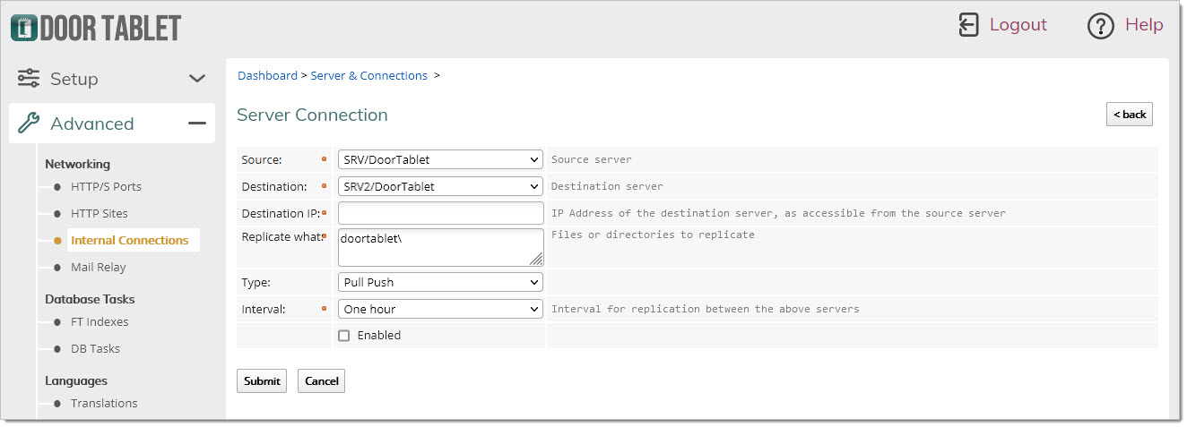 Click the plus next to 'Connections':