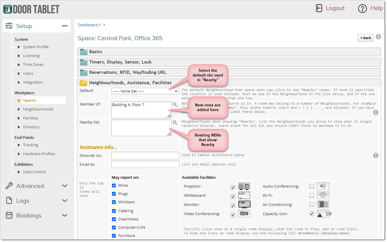 In the Web UI:
