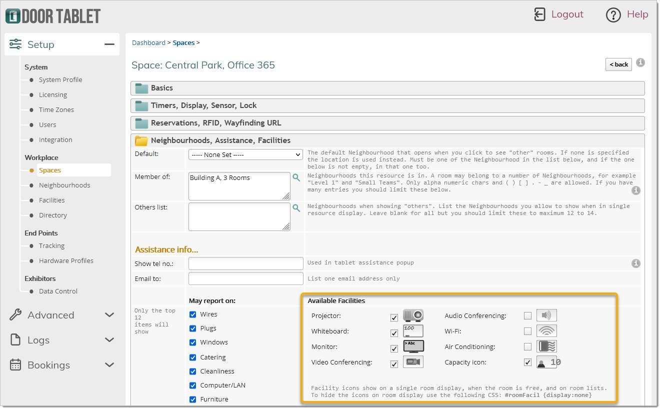 You may also view "Facilities" from the Web UI dashboard. In the view, many meeting systems can be seen at the same time: