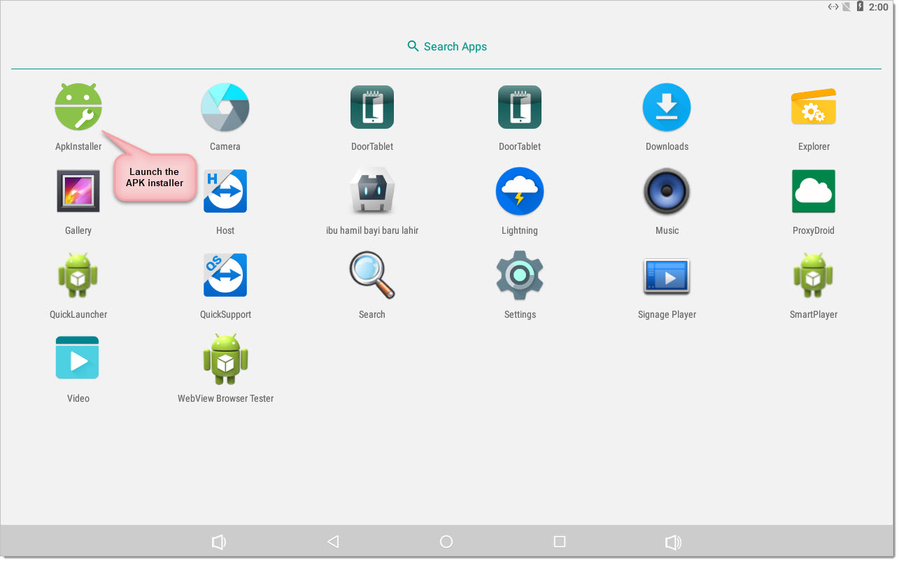 Run the ApkInstaller: