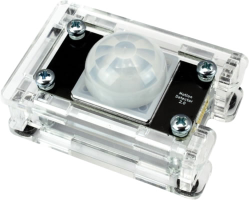 Sensors connected to network electronics in a protective case.